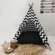 thumbnail image 4 of Tipi para mascotas, casa para perros pequeños, tienda para gatos, cama para dormir, cama cálida para cachorros de interior, 4 of 9