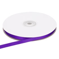 Uxcell 1/4 Inches x 50 Yards Satin Ribbon Roll for Gift Wrapping and Decoration, Purple