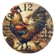 thumbnail image 5 of Vintage Rooster 10 inch Wall Clocks Non Ticking Easy to Read Battery Decorative for Home Bathroom Kitchen Bedroom Living Room, 5 of 8