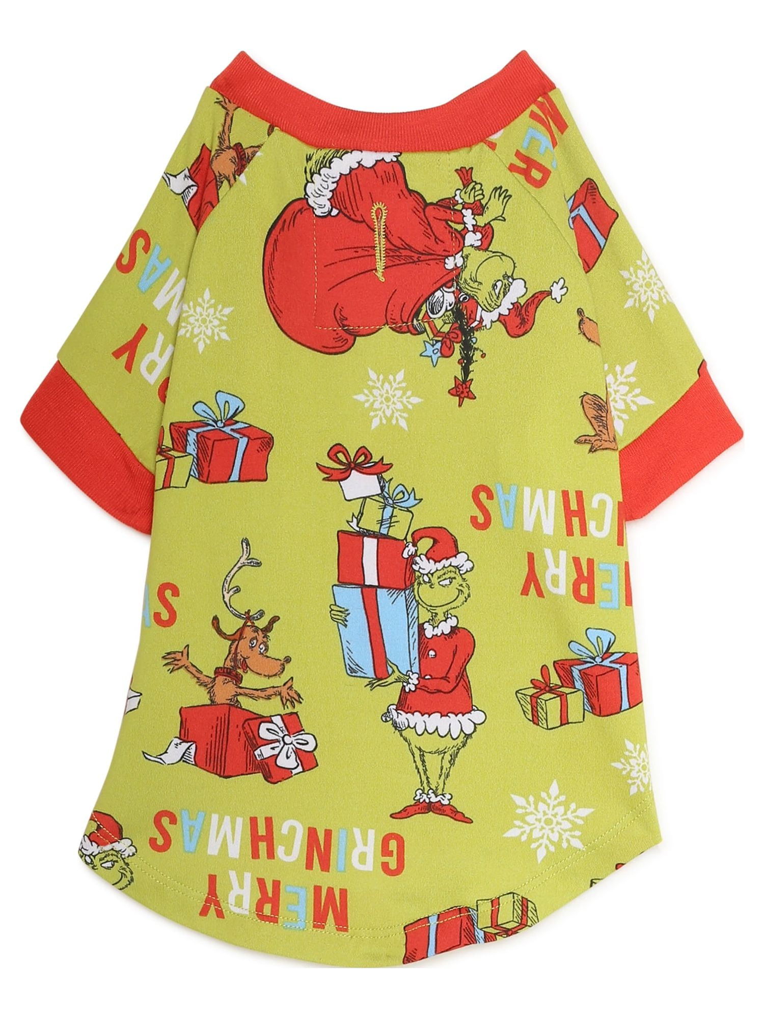 Dr. Seuss Grinch Matching Family Sleepwear Pet Pajama Set Top