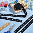 thumbnail image 5 of 5 Yards Cotton Grommet Tape Silver Eyelet Tape 1inch Wide Black Eyelet Grommet Tape Eyelet Twill Tape for Sewing DIY Lace up T-Shirt Kit, 5 of 6