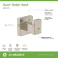 thumbnail image 5 of Symmons 363RH-STN Duro Single Robe Hook in Satin Nickel, 5 of 5