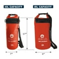 thumbnail image 5 of Enthusiast Gear Dry Bag Cooler - Roll Top, Insulated, Leak Proof, Collapsible, Waterproof - 15L, 5 of 8