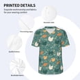 thumbnail image 5 of Rocae Flowe Rooster for Breathable Men's Baseball T-Shirt Fashionable Casual Baseball Jersey, Moisture-wicking Sportswear X-Large, 5 of 9