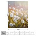 thumbnail image 4 of Chilfamy White Flowers Sun Light Grass Throw Blanket for Couch Sofa Bed All Seasons Decor Gifts 60x80in, 4 of 6
