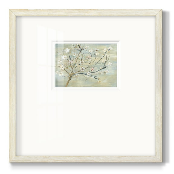 Blossoms & Spring RainPremium Framed Print