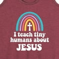 thumbnail image 3 of Instant Message - Teach About Jesus - Women's Racerback Tank Top, 3 of 6