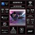 thumbnail image 2 of Acer Nitro V 16” WUXGA IPS 165Hz Gaming Laptop, Intel Core 5 Processor 210H, NVIDIA GeForce RTX 5060 Laptop GPU (572 AI TOPS) with 6GB GDDR7 VRAM, 16GB RAM, 512GB PCIe Gen 4 SSD, Obsidian Black, 2 of 15