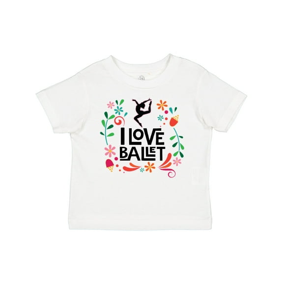 Inktastic Ballerina Dancer I Love Ballet Girls Toddler T-Shirt