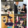thumbnail image 3 of DolliBu Sitting Moose Graduation Plush Toy - Soft Graduation Stuffed Animal Dress Up with Gown & Cap with Tassel Outfit - Cute Congratulatory Graduation Gift - 11 Inches, 3 of 6