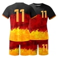 thumbnail image 3 of JHLZHS 80 S Outfits for Men Plus Size Male Germany Theme Short Sleeve T Shirt and Shorts Two Piece Set with All Print Print Shirt and Quarter Pants Set 70's Outfits for Men Disco, 3 of 9