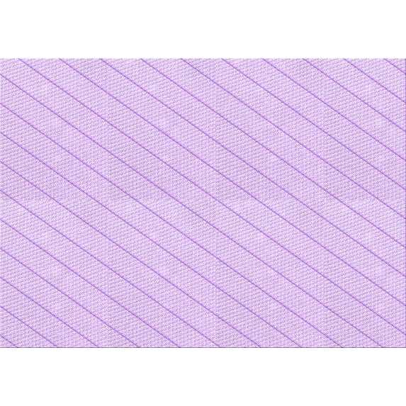 Ahgly Company Machine Washable Indoor Rectangle Transitional Violet Purple Area Rugs, 8' x 12'