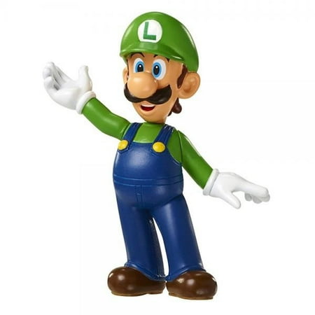 World of Nintendo Super Mario Bros. Luigi Jakks Pacific Mini Figure ...