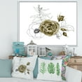 thumbnail image 2 of Designart 'Eucalyptus Branches With Anemone Bouquet Flower I' Traditional Framed Canvas Wall Art Print, 2 of 5