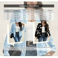 thumbnail image 3 of Cuteduck Women Plus Size Printed Fashion Jacket Long Sleeve Lightweight Fall Zip Up Loose Bomber Jacket 1X-4X, 3 of 7
