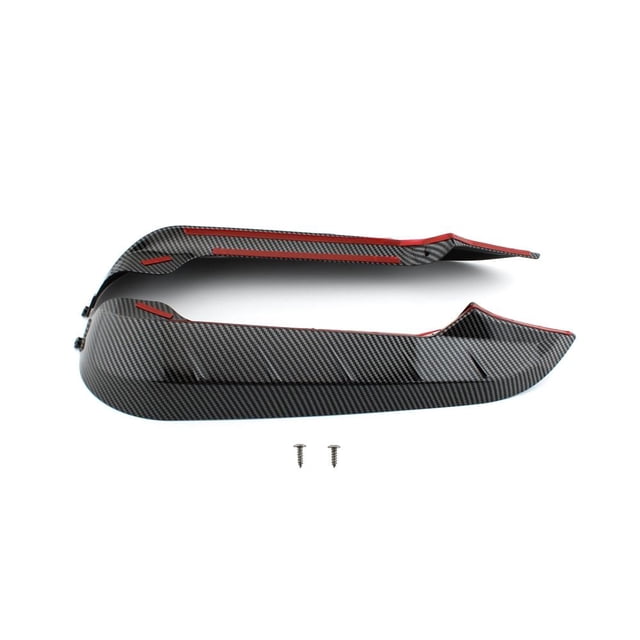 2 deflectores viento para piernas motocicleta, repuesto ligero, protector piernas para motocicleta, parabrisas para motocicleta para Color de fibra de carbono