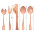 thumbnail image 2 of Unique Bargains Stainless Steel Flatware Cutlery Set for Kitchen Rose Gold 10 Pcs, 2 of 6