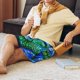 thumbnail image 5 of Fotbe Colorful Stained Glass Crocodile Pantalones Cortos de Pijama para Hombre, Ropa de Dormir, Pantalones de Pijama Cortos para Hombre-4X-Large, 5 of 6