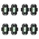 thumbnail image 2 of 8-pack Universal LED Aircraft Strobe Light Motorcycle Anti-collision Warning Light 7-color Turn Signal, 2 of 5