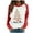 White, variant on Fesfesfes Ugly Xmas Sweater Women Round-Neck Color Block Chriasmas Tree Snowman Printing Long Sleeve Tops Blouse Sale Items