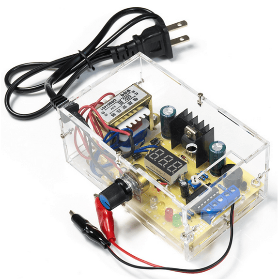 Home / DIY Kit LED Adjustable Voltage Regulator Step Down Power Supply Transformer E80 DIY Kit LED Adjustable Voltage Regulator Step Down Power Supply Transformer