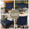 thumbnail image 6 of Blue Starry Sky Large Tapestry for Bedroom Wall Hanging Tapestry, Universe Space Galaxy Night Star Ceiling Backdrop Tapestries Poster Blanket Wall Decor for Teens Room Living Room Dorm 85" x 90", 6 of 8
