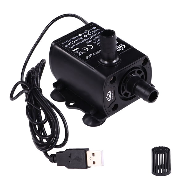 1 bomba de agua fría USB Mini DC sin escobillas para pecera