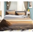 thumbnail image 1 of 3D Sunset Sky Mountain Beach Quilt Cover Set Ropa de Cama Set Funda Nórdica, 1 of 3