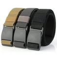thumbnail image 3 of CAROOTU Mens Stretch Belt Invisible Casual Web Belt Quick Release Flat Plastic Buckle, 3 of 6