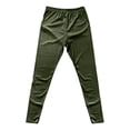 thumbnail image 5 of IWRICH Women Velvet Leggings Soft Stretch Warm Winter Pants Solid Basic Velour Trousers Green XL, 5 of 5