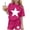Hot Pink, variant on Eltusu Girls Outfit Sets, 2PC Casual Short Sleeve Crew Neck Summer Clothes Sets Hot Pink Size 10-12T