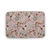 Magic Forest Animals Mushrooms Doormat, Boho Desk Mat Aesthetic, Fairy Woodland Doormat, Witch Welcome Doormat, Home Decor, Fun Welcome Mat,Indoor Doormat,Front Back Door Mat 17”x30”