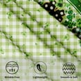 thumbnail image 5 of Happy St.Patrick''s Day Tablecloth Gold Green Buffalo Plaid Round Tablecloth 60 Inch Lucky Shamrock Table Cloth for Farmhouse Kitchen Decor Polyester Fabric Clover Table Cover for Party Outdoor, 5 of 5