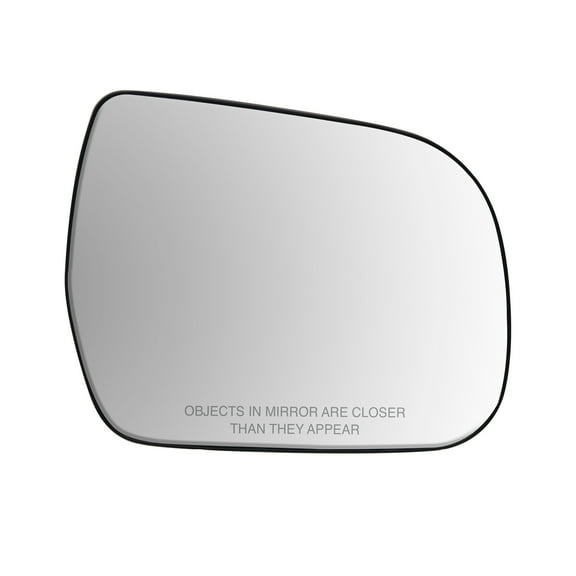 80289 - Fit System Passenger Side Non-heated Mirror Glass w/ backing plate, Toyota Sienna 11-14, 6" x 7 9/ 16" x 8 9/ 16" (w/ o memory, w/ o blind spot detection)
