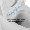 thumbnail image 4 of TrumanPick Elongated One Piece Toilet with Soft Close Seat, Dual Flush (1.1/1.6GPF) High-Efficiency Modern Bathroom Toilet Bowl with 17" Comfortable ADA Seat Height, 12" Rough-in, White, 4 of 6
