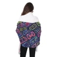thumbnail image 3 of Winter Scarves for Women Neon Gaming Joystick Fashion Pashmina Shawl Wraps Long Blanket Scarf for Fall Spring, 3 of 10