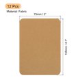 thumbnail image 2 of Uxcell 12 Pcs Iron-on Patches for Clothing Fabric Repair Patches Iron-On 4.13" x 2.95" for Clothes Brown, 2 of 6