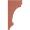 thumbnail image 2 of Ekena Millwork 5 1/2"W x 7"D x 14"H Diane Recessed Wood Vintage Decor Corbel, Salvage Red, 2 of 5