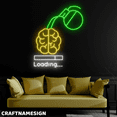thumbnail image 2 of Craftnamesign Nurture Brain Neon Sign, Coffee Wall Decor, Reading Book Wall Art, 2 of 4