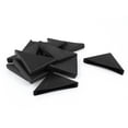 thumbnail image 1 of Unique Bargains 12Pcs 10mm x 75mm Black Plastic Recessed Furniture Table Couch Corner Protectors, 1 of 1