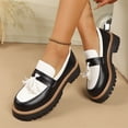 thumbnail image 5 of Willtoo Chunky Loafers for Women Lug Sole Tassel Loafers Shoes With Tassel and Slip on Details Vacation Outdoor Shoes Round Toe Comfort Dressy Fashion Footwear, 5 of 5