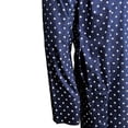 thumbnail image 4 of Hijaz Navy Blue Cotton Men's Indian Knee Length Pattern Kurta with Pockets-L, 4 of 5