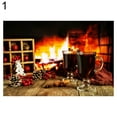thumbnail image 4 of LEEYNEER Fireplace Burning Firewood Studio Photography Photo Props Backdrop Decoration, 4 of 8