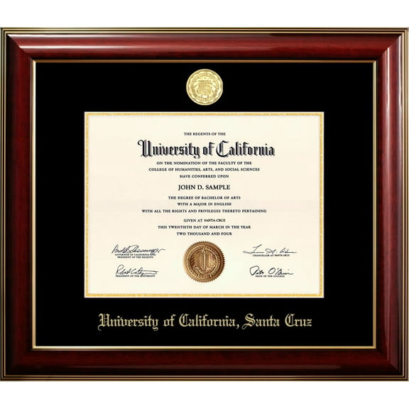 University of California, Santa Cruz Classic Diploma Frame