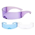 thumbnail image 3 of Futuristic Narrow Cyclops Visor Sunglasses Laser Eyeglasses UV400 Personality Mirrored Lens Costume Eyewear Glasses Men Glasses, 3 of 9