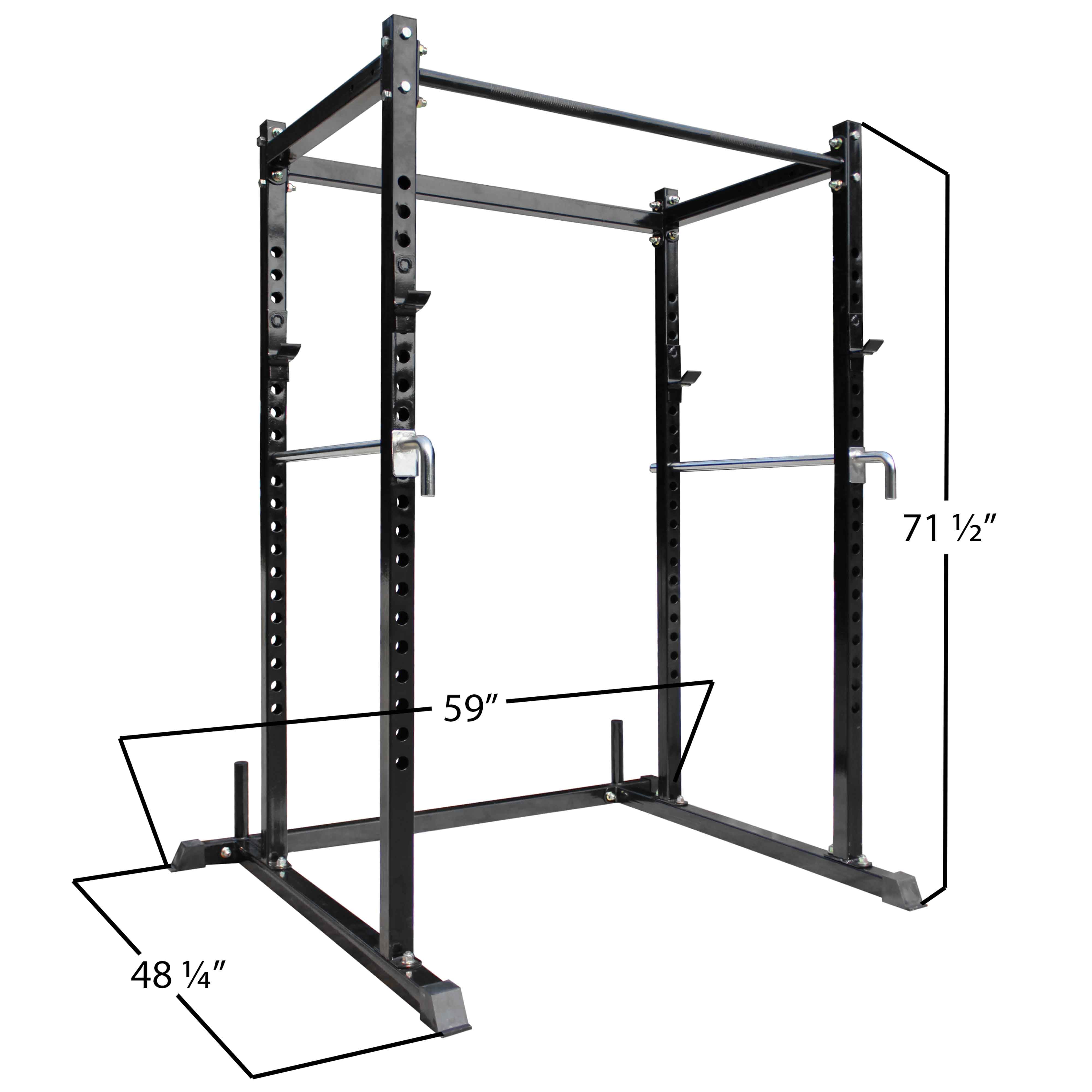 Titan Fitness T-2 Series Short Power Rack, 700 LB Capacity Cage for and Strength Training - Walmart.com
