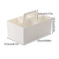 thumbnail image 3 of Fufafayo Multi-Compartment Desk Organizer Caddy Portable Plastic Storage Caddy Handle Office Supplies Makeup Organizer for Desk Classroom Home, 3 of 7