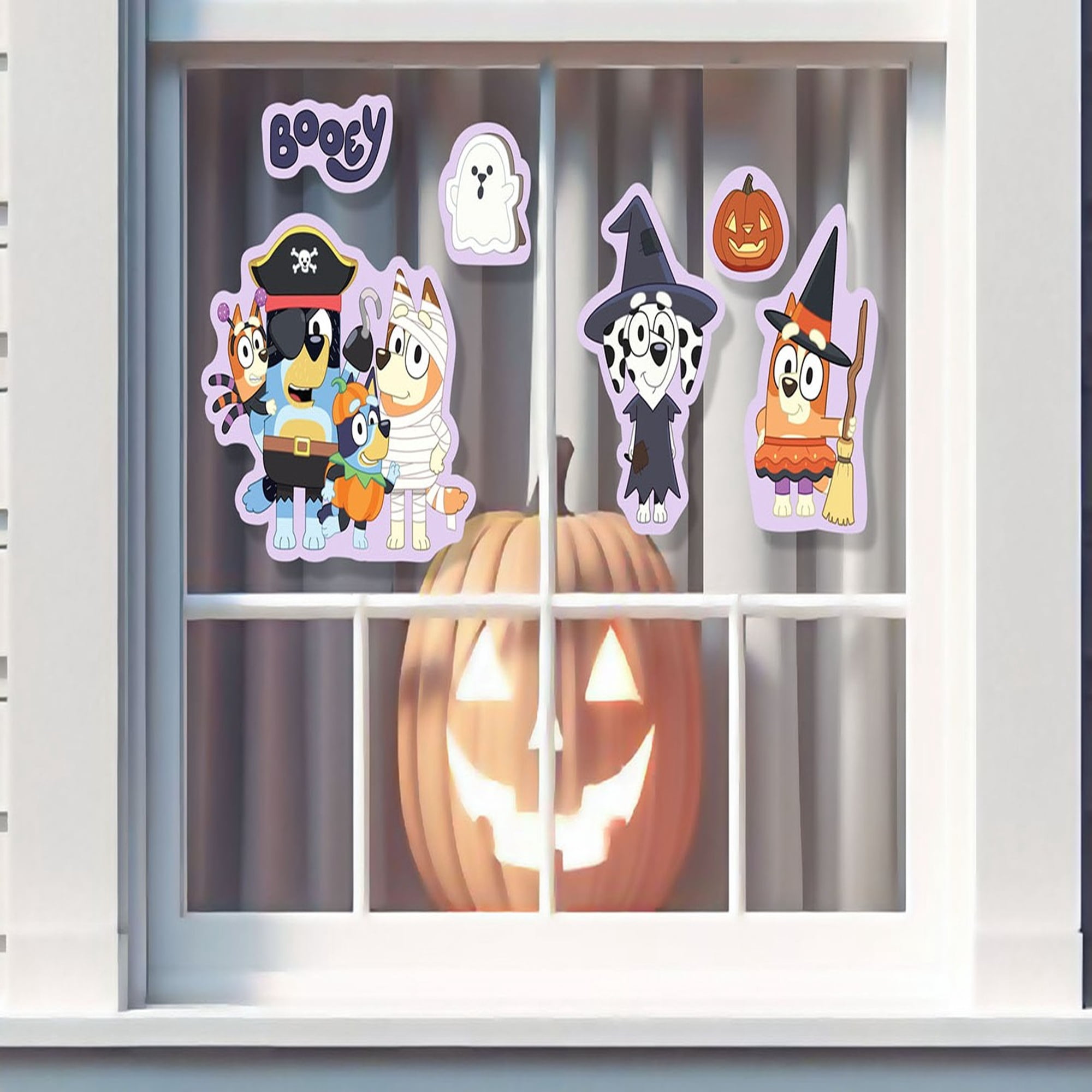 Bluey Halloween Decorative Window Cling