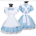 thumbnail image 1 of País de las maravillas de fantasía de Alicia * traje de mucama lolita de tono azul claro cosplay traje de mucama de mujer, 1 of 1