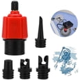 thumbnail image 1 of Juego de 4 adaptadores de válvula para bomba de aire, Mmgoqqt, Negro/Rojo, 1 of 5